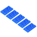 Blue silicone ice tray mold with five blocks, ideal for making ice, chocolate, or cake shapes for baking and DIY projects.