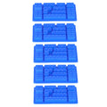 Blue silicone ice tray mold with block shape, ideal for baking, chocolates, and DIY kitchen projects in a bakery or home setting.
