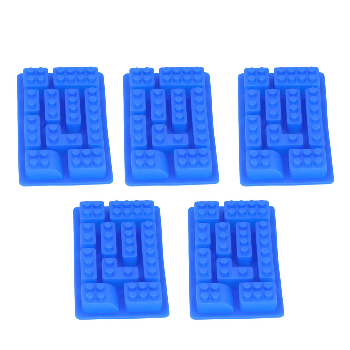 Blue silicone ice tray mold for baking and chocolate shaping, ideal for DIY cake, bakery, and home culinary projects.