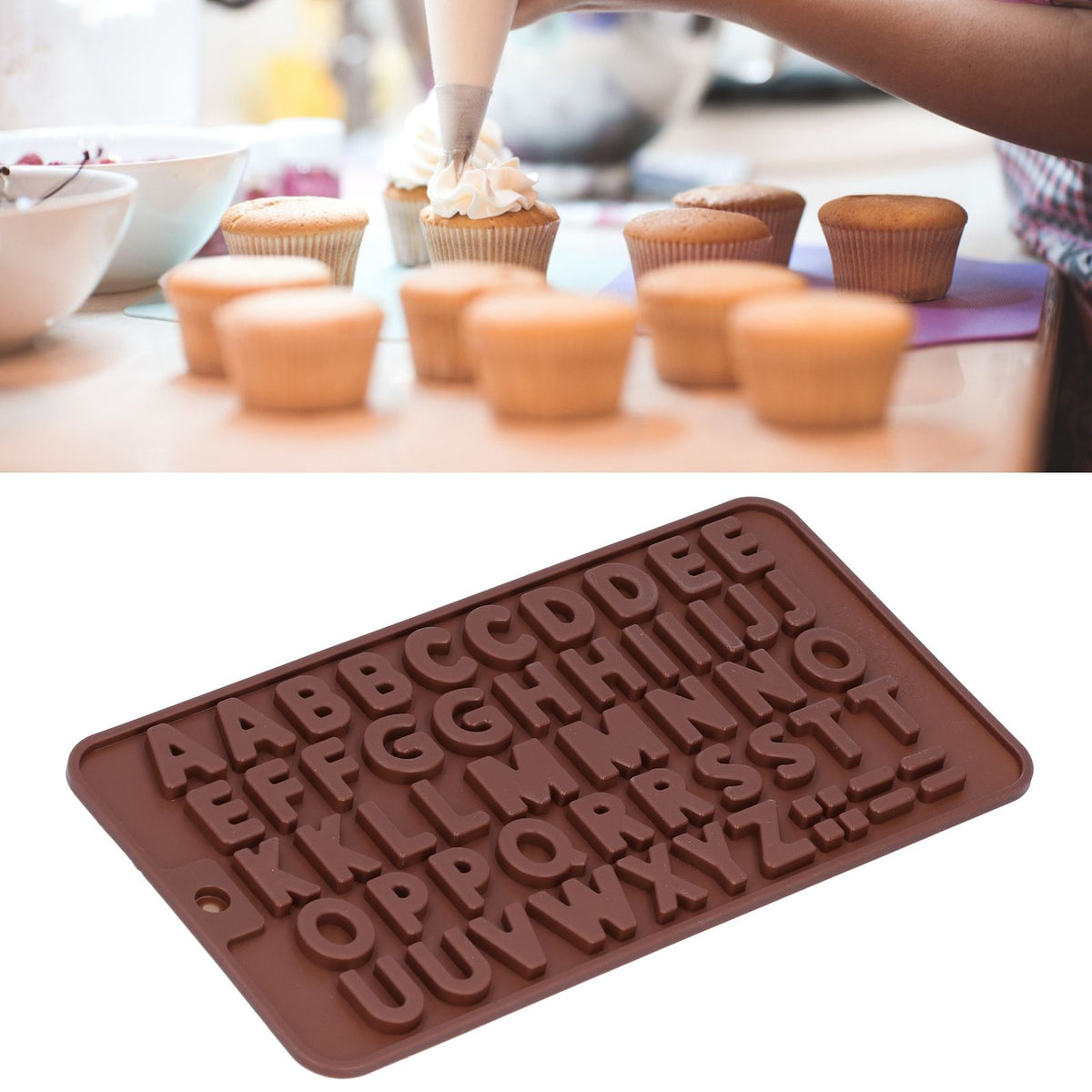Set of 5 cute silicone baking molds for chocolates, puddings, and cakes, suitable for kitchen and home use from Everything Baby.