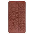 Set of 5 cute shape silicone baking molds for chocolates, puddings, and cakes, ideal for baking and food decoration.