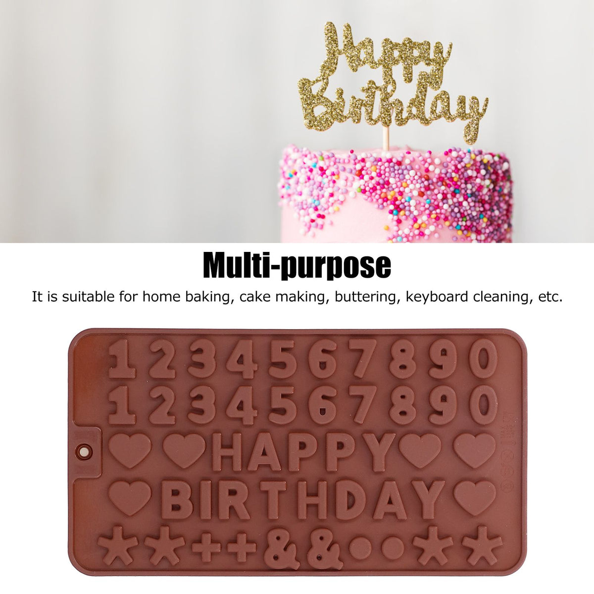 Set of 5 silicone baking molds with cute shapes for chocolate, pudding, and cake, ideal for kitchen and baking projects.