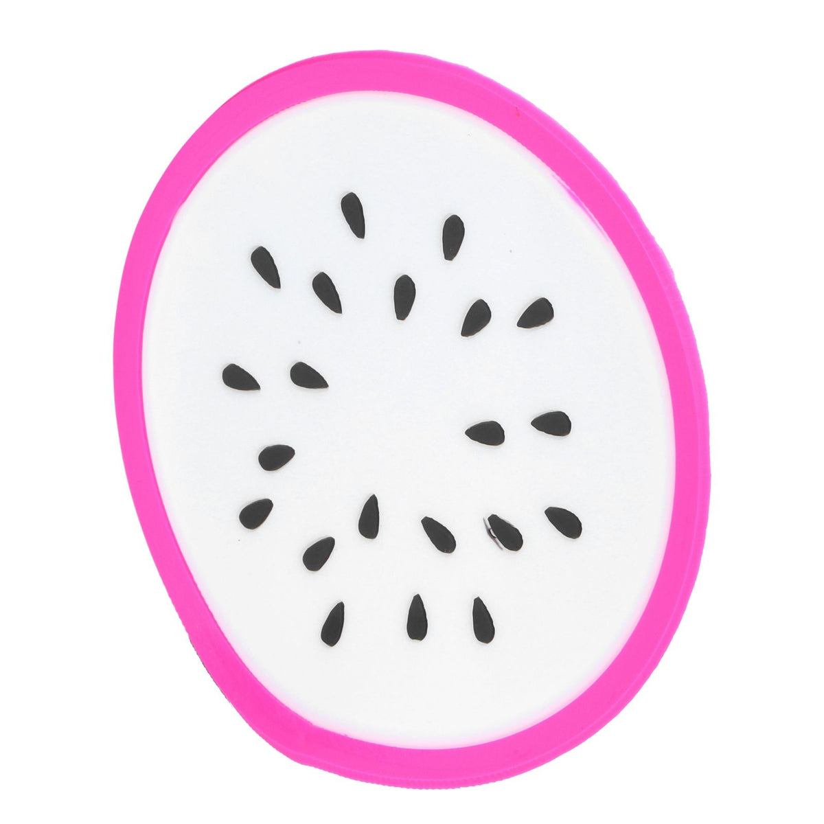 Dragon fruit-shaped silicone coaster and placemat set for cups, ideal for kids' dining and kitchen accessories.