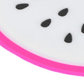 Silicone fruit-shaped coaster featuring a dragon fruit design, ideal as a drink holder or placemat for kitchen or dining use.