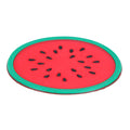 Watermelon-shaped silicone coaster placemat with cup holder for baby and kids tableware, designed by Everything Baby.