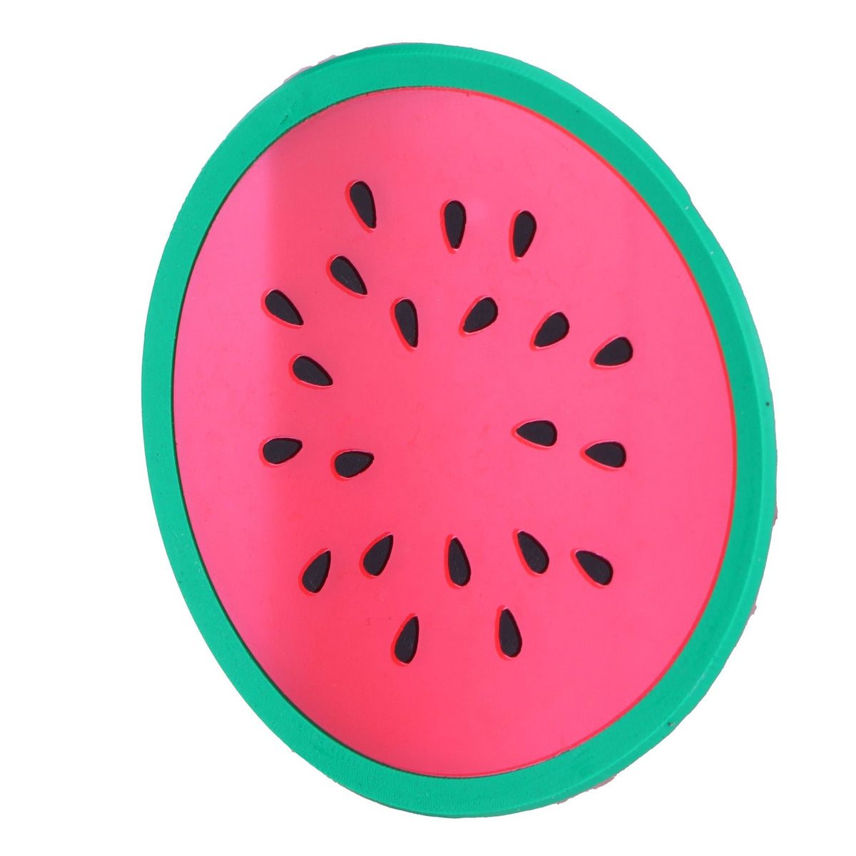 Watermelon-shaped silicone coaster and placemat for cups, ideal for baby and kids feeding tableware by Everything Baby.