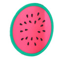 Watermelon-shaped silicone coaster and placemat for cups and drinks, perfect for kitchen and baby feeding accessories.