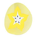 Carambola-shaped silicone coaster and placemat for cups, ideal for kitchen use and baby feeding accessories.