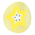 Carambola-shaped silicone coaster and placemat for cups, ideal for kids' nursing and feeding tableware accessories