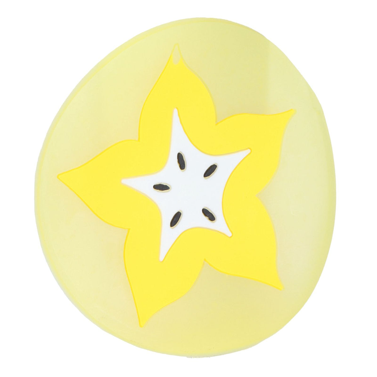Carambola-shaped silicone coaster and placemat for cups, ideal for kids' nursing and feeding tableware accessories