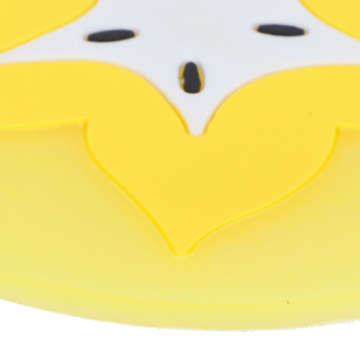 Carambola-shaped silicone coaster for cups, ideal as a fun placemat or drinks holder for kids and baby feeding accessories.