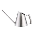 Mini stainless steel watering can with brushed finish, suitable for garden, indoor, or outdoor plant watering.