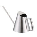 Brushed stainless steel 400ml mini watering can for garden and indoor plant watering, suitable for kids' outdoor play.