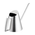 Brushed stainless steel 400ml mini watering can for garden or indoor planting, suitable for kids' outdoor play.