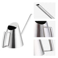 Mini stainless steel watering can with brushed finish, 400ml capacity, suitable for indoor and outdoor gardening and planting.