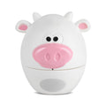 Cute cartoon mechanical kitchen timer with 55-minute dial, designed for pretend play in kids' cooking toy set by Everything Baby.