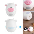 Cute cartoon mechanical kitchen timer with 55-minute dial, ideal for pretend play cooking and kitchen activities for kids.