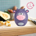 Cute cartoon kitchen timer by Everything Baby, mechanical 55-minute cooking toy for pretend play in kids' kitchen set.