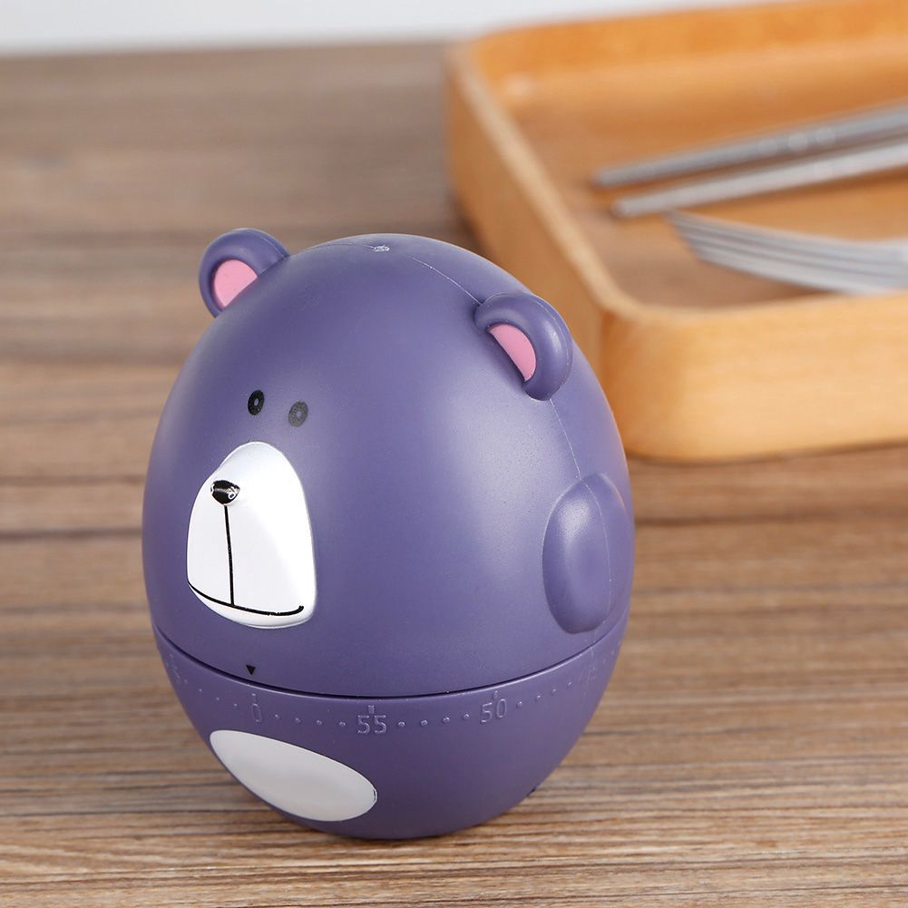 Cute cartoon mechanical kitchen timer from Everything Baby, 55-minute cooking timer for pretend play in baby and kids' toy set.