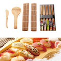Everything Baby bamboo sushi making kit with 13 pieces, perfect for family or party sushi making and food lovers.