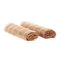 Set of 13 bamboo sushi making tools from Everything Baby, including rolling mats and accessories for homemade sushi preparation.