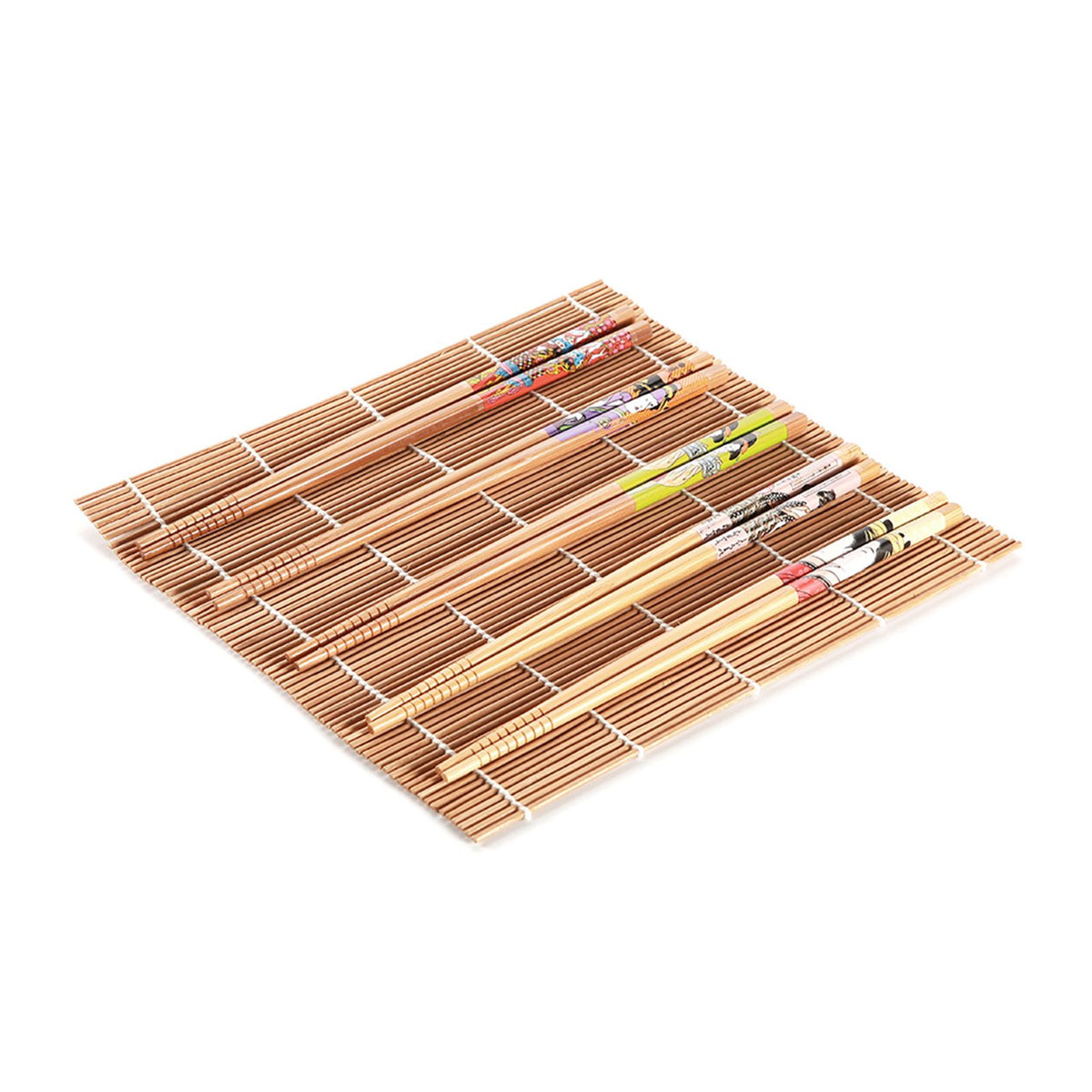 Bamboo sushi making kit with 13 pieces for homemade sushi, suitable for food lovers and family gatherings, by Everything Baby