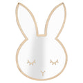 Nordic acrylic decorative mirror wall sticker featuring a rabbit design for children's room decor and art.