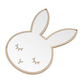 Nordic acrylic decorative mirror wall sticker featuring a rabbit design, perfect for children's room art and home decor.