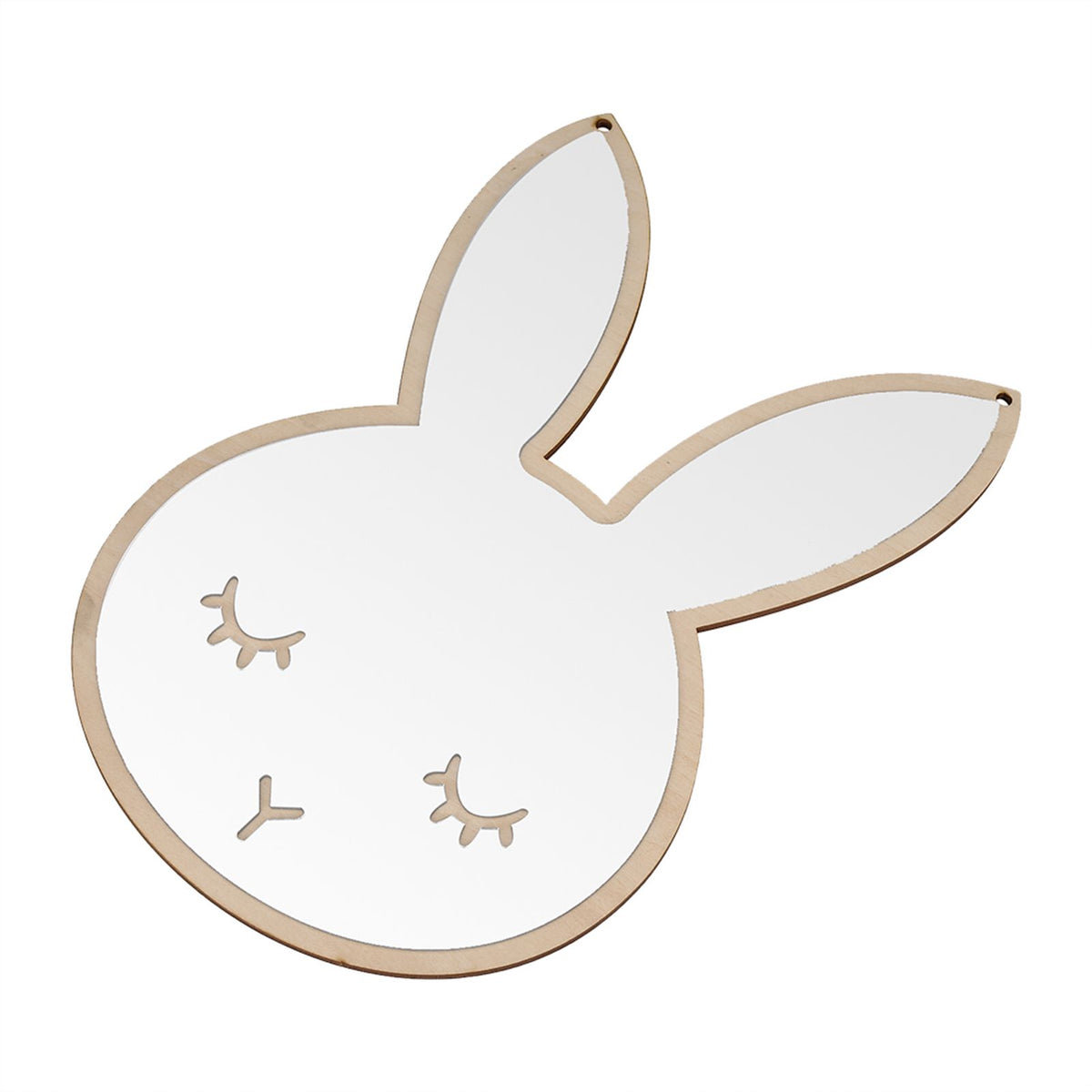 Nordic acrylic decorative mirror wall sticker featuring a rabbit design, perfect for children's room art and home decor.