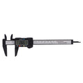 Digital caliper with large LCD screen for precise inside, outside, and depth measurements, black color, ideal for safety equipment.