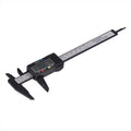 Digital caliper with large LCD screen in black, used for precise inside, outside, depth, and step measurements, by Everything Baby.