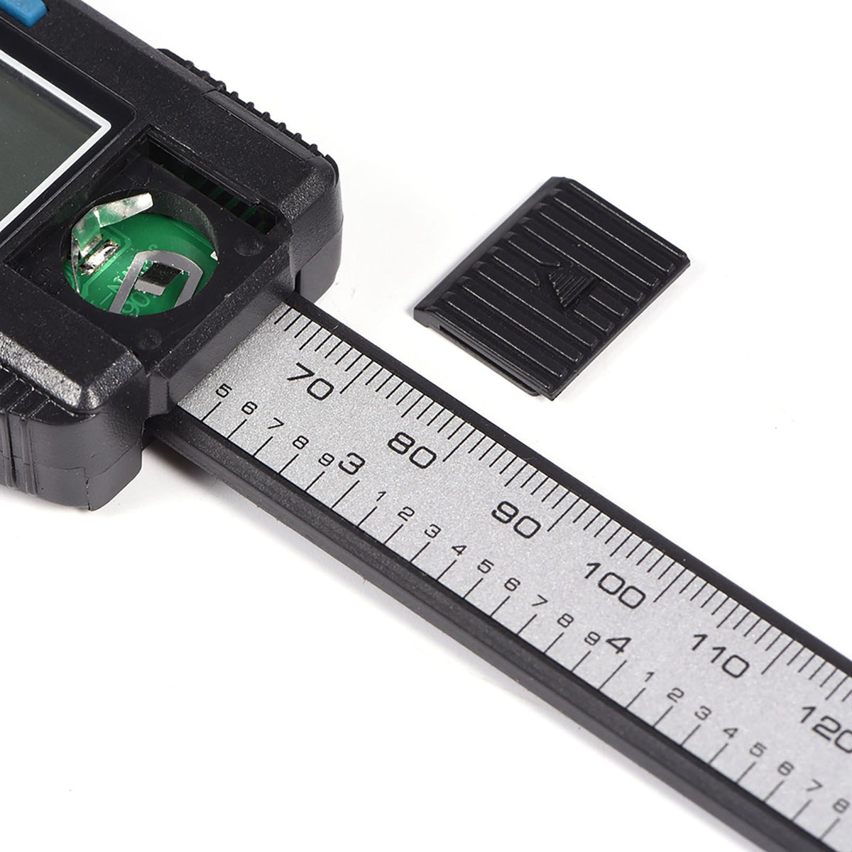 Digital caliper with large LCD screen for precise inside, outside, depth, and step measurements, in black, by Everything Baby.