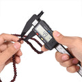 Digital caliper with large LCD screen for precise inside, outside, and depth measurements, in black, from Everything Baby.