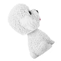 White dog-shaped bobble head toy for car dashboards, decorative ornament from Everything Baby, perfect for ride-on car interiors.