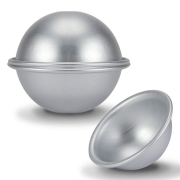 Aluminum semicircle cake mold for chiffon, pudding, and baking, ideal for dessert and baking projects.