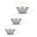 Aluminum 9cm semicircle mold for baking and dessert shaping, perfect for chiffon cakes, pudding, and creative baking projects.
