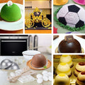 Aluminum 9cm semicircle mold for chiffon cakes and desserts, perfect for baking and pudding making, by Everything Baby.