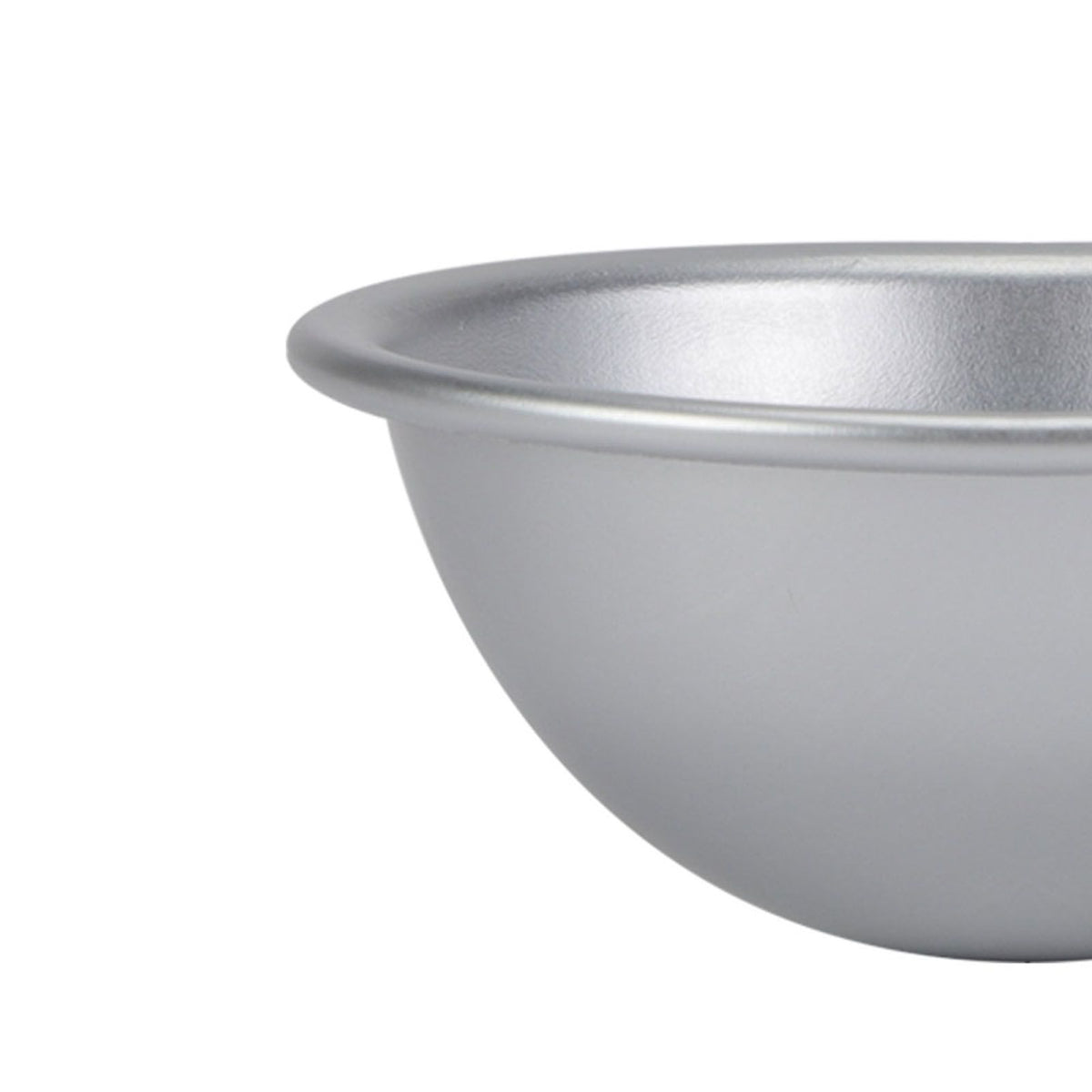 Aluminum semicircle cake mold for chiffon, pudding, and dessert baking, ideal for creative baking projects.
