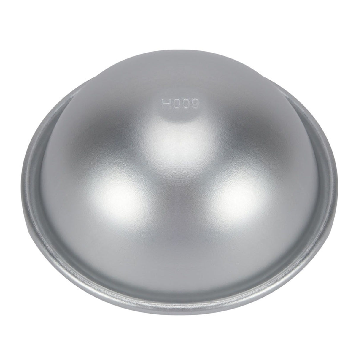 Aluminum 10cm semicircle mold for chiffon cake, hemisphere shape, ideal for baking desserts and puddings, by Everything Baby.