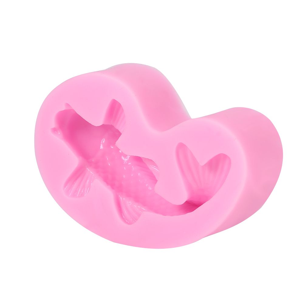 Silicone fondant mold in 3D fish shape for cake decorating, suitable for chocolate and sugarcraft, by Everything Baby.