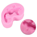 3D fish-shaped silicone fondant mold for cake decorating, used for chocolate and sugarcraft in baking and cake design.