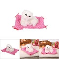 White plush sitting kitten toy with realistic sound, perfect for pretend play and Christmas gift for kids from Everything Baby