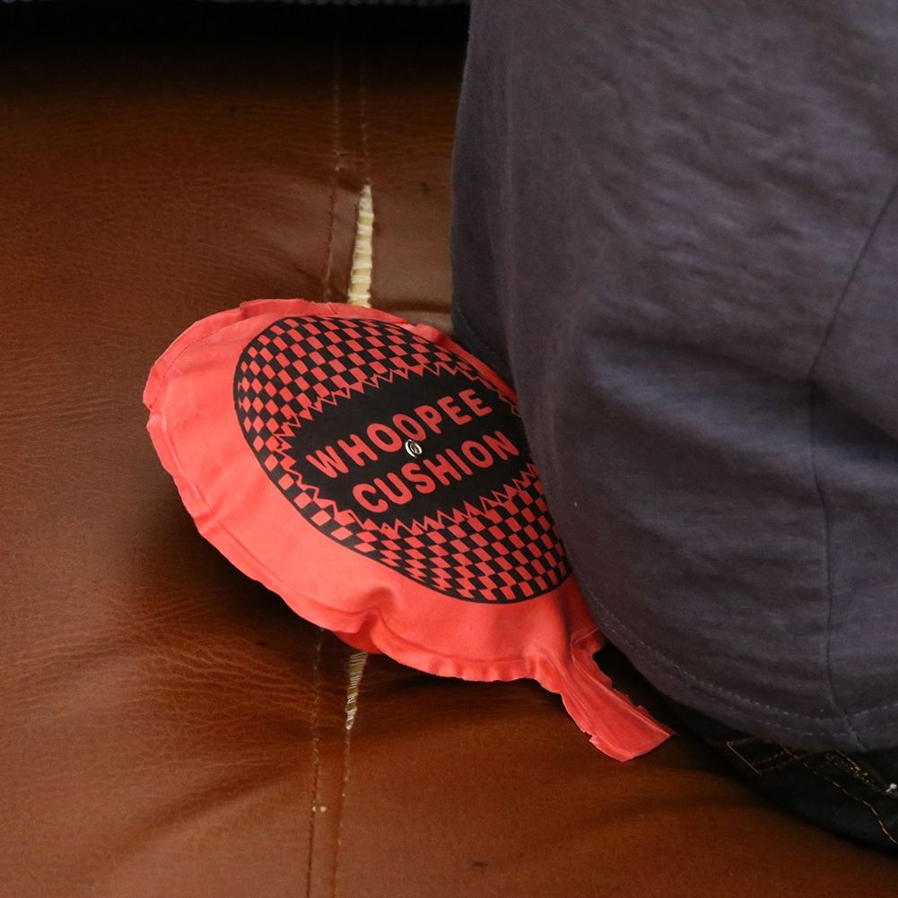 Creative whoopee cushion toy by Everything Baby, featuring a noise-making fart pad for kids' prank and joke fun.