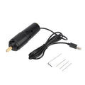 Portable mini electric handheld drill with 3 bits, designed for kids' outdoor toy play, powered by micro USB, brand Everything Baby.