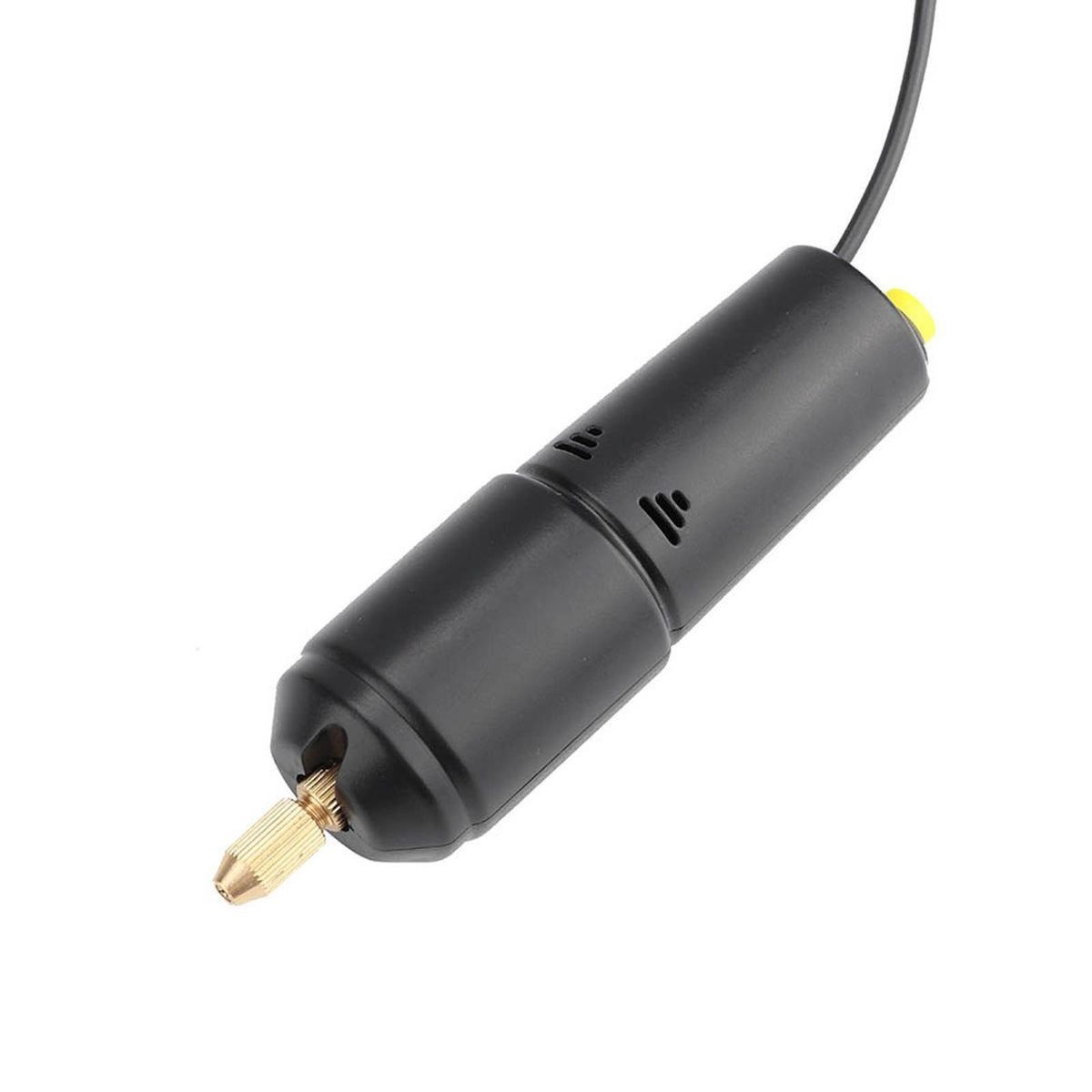 Portable mini electric drill from Everything Baby with micro USB power, three drill bits, ideal for small outdoor toy projects.
