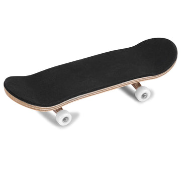 White maple wooden alloy fingerboard skateboard with box, suitable for kids and babies, from Everything Baby, with detailed grip and design