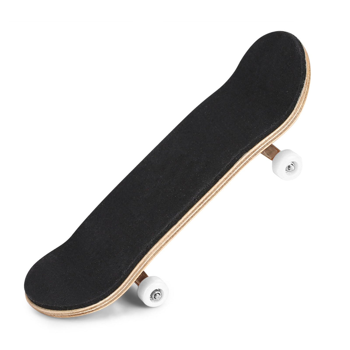 Maple wooden alloy fingerboard skateboard with box, white color, suitable for kids' building toys from Everything Baby.