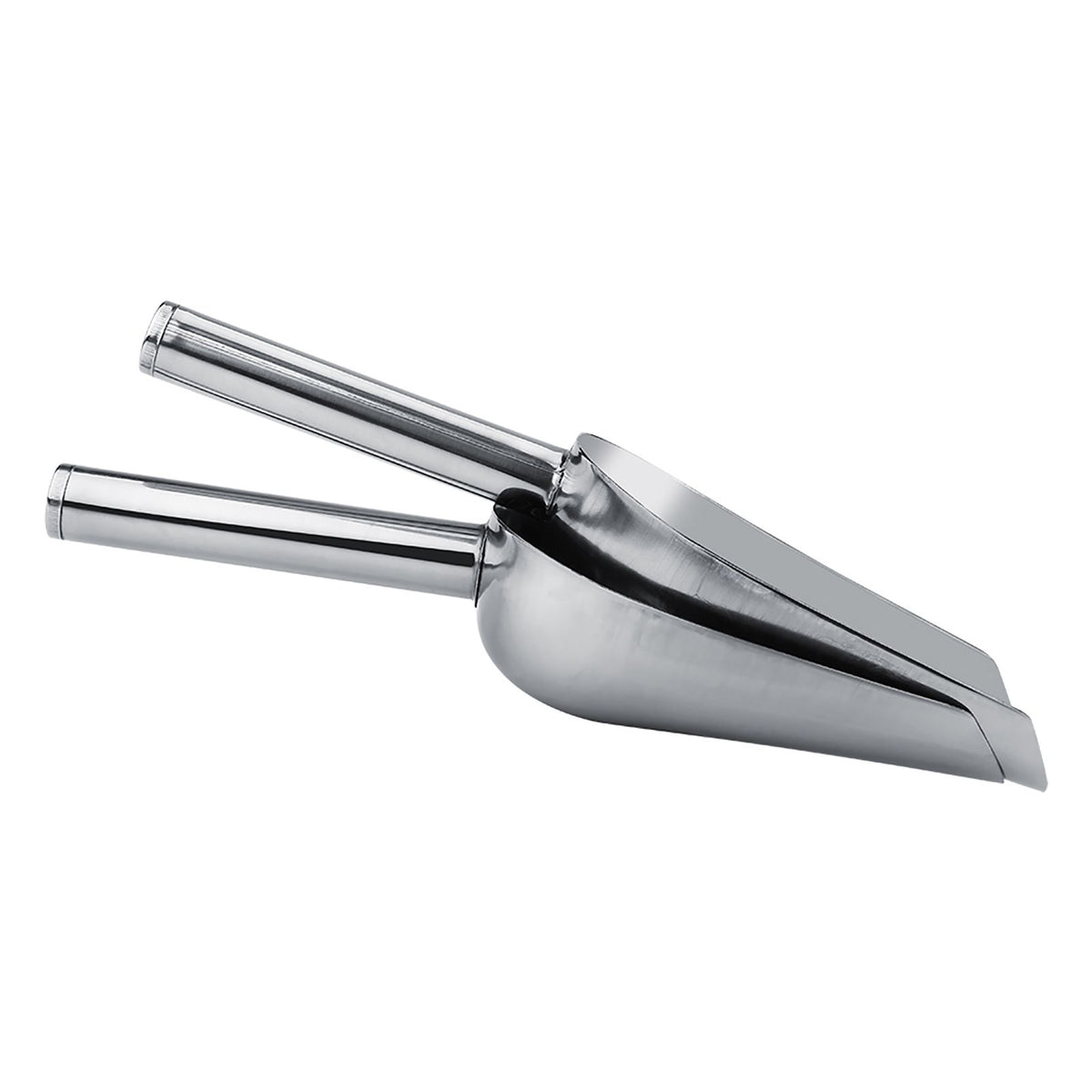 Set of 5 stainless steel sweet scoops for candy buffet or kitchen use, by Everything Baby, perfect for serving treats.
