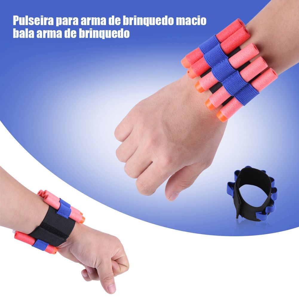 Baby and kids' toy wristband with soft bullets for outdoor play, made by Everything Baby, designed for fun and safe outdoor gaming.