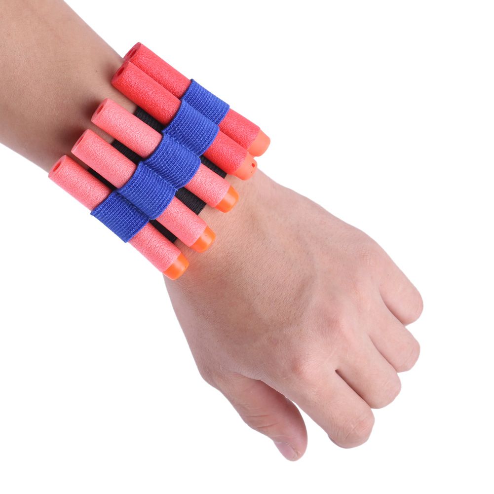 Everything Baby toy gun wristband with soft bullets, outdoor play equipment for kids, featuring band holder storage for active outdoor fun.